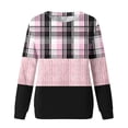 thumbnail image 4 of Jienlioq Hauts d'Hiver pour Femmes Mode Décontractée Manches Longues Col Rond Sweat Imprimé Blouse, 4 of 5