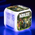 thumbnail image 3 of Roblox-reloj despertador Digital colorido con pantalla grande, reloj cuadrado, creativo, multifuncional, electrónico, regalo de cumpleaños, 3 of 4