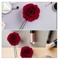 thumbnail image 3 of CATIEBYE 8Pcs Retro Style Dark Red Rose Hair Pins for Wedding Updo and Party Hair, 3 of 8