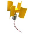 thumbnail image 4 of CHAO Mini generador de turbina eólica vertical, kit de turbina eólica, modelo de enseñanza amarillo, 4 of 5