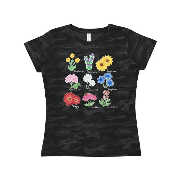 Inktastic Wild Flower Chart Women's T-Shirt