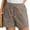 Brown, variant on BUIGTTKLOP Ribbed Knit Shorts for Women Summer Trendy Drawstring Elastic Waist Beach Wide Leg Short with Pockets