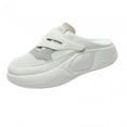 thumbnail image 2 of Women Sandals Lazy White Shoes Half Slippers for Hiking Shorts Spring Summer 35, 2 of 9