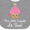 thumbnail image 4 of Inktastic 2nd Birthday Cupcake Girls Cute Girls Baby Bib, 4 of 4