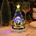 thumbnail image 4 of CM-TOP | Árbol de Navidad Artificial | Adorno Escritorio la Tienda | Mini árbol Navidad | Caja De Música Navideña | con USB y batería, Doble Fuente de alimentación | Luces RGB, 4 of 4