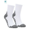 thumbnail image 5 of Deago 5 Pairs Men's Athletic Ankle Socks Low Cut Cushioned Comfort Cotton Running Socks Size 8-12 (White), 5 of 10