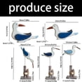 thumbnail image 5 of ANXPTIME Seagulls Statues Figurines Tabletop Ornament Carved Wood Seagulls Sculptures, 5 of 9