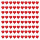 thumbnail image 1 of Globos mini de foil en forma de corazón rojo SLGZXXY, 80 piezas, 5", 1 of 4