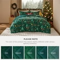 thumbnail image 7 of Christmas Comforter Set Queen - Christmas Bed Set with Festival Forest, Soft Bedding for Holiday, 3 Pieces, 1 Soft Trees Printed Comforter and 2 Pillow Shams, 7 of 7
