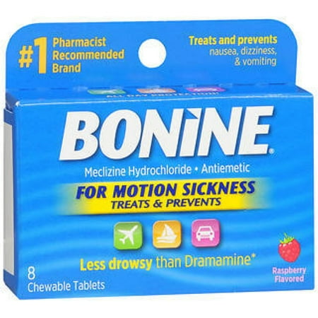 Insight Pharmaceuticals Bonine  Antiemetic, 8 ea (Best Antiemetic For Motion Sickness)