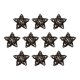 thumbnail image 5 of 10 colgantes de estrella de Navidad con pentagrama reutilizable para decoración colgante café, 5 of 9