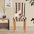 thumbnail image 4 of Yayeee 4 Pack Dining Chair Covers Stretch Parson Chairs Slipcovers Seat Protector, Abstract Dots, 4 of 6