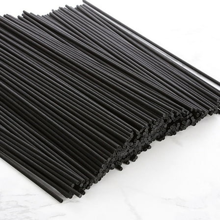 FRCOLOR Aroma Diffuser Replacement Sticks Made of Fiber for Oil Diffuser Use Black 80pcs
