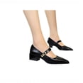 thumbnail image 3 of Women's Vintage Style Mary Jane Shoes Metal Buckle Strap Pumps, 3 of 4