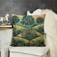 thumbnail image 2 of Green Pillow Throw Cover Art Deco Decorative Pillowcase  Apple Trees Orchard Printed Cushion Case Botanical Pattern Home Sofa Couch Décor, 2 of 5