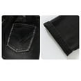 thumbnail image 6 of Ruyang Boys Girls Star Ripped Flare Denim Pants Baggy Elastic High Waist Distressed Applique 𝐘2K Hip Hop Fashion Jeans, 6 of 7