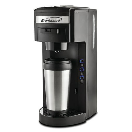 Brentwood Single Serve Coffee Maker, K-Cup Soft Pod Compatible,