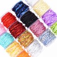 thumbnail image 5 of RUISINERY Elegant 10m Organza Ribbon Pearls Satins Trim for Wedding Decoration and Craft Supplies in White Color 10mm Width, 5 of 7