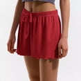 thumbnail image 4 of zbxnLI Women's Pajama Shorts Elastic Waist Casual Lounge Shorts Comfy Pj Bottoms Sleep Shorts, 4 of 7