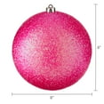 thumbnail image 7 of 2-Count Pink and Lime Green Glitter Jumbo Shatterproof Ball Christmas Ornaments, 8 in, by Holiday Time, 7 of 7
