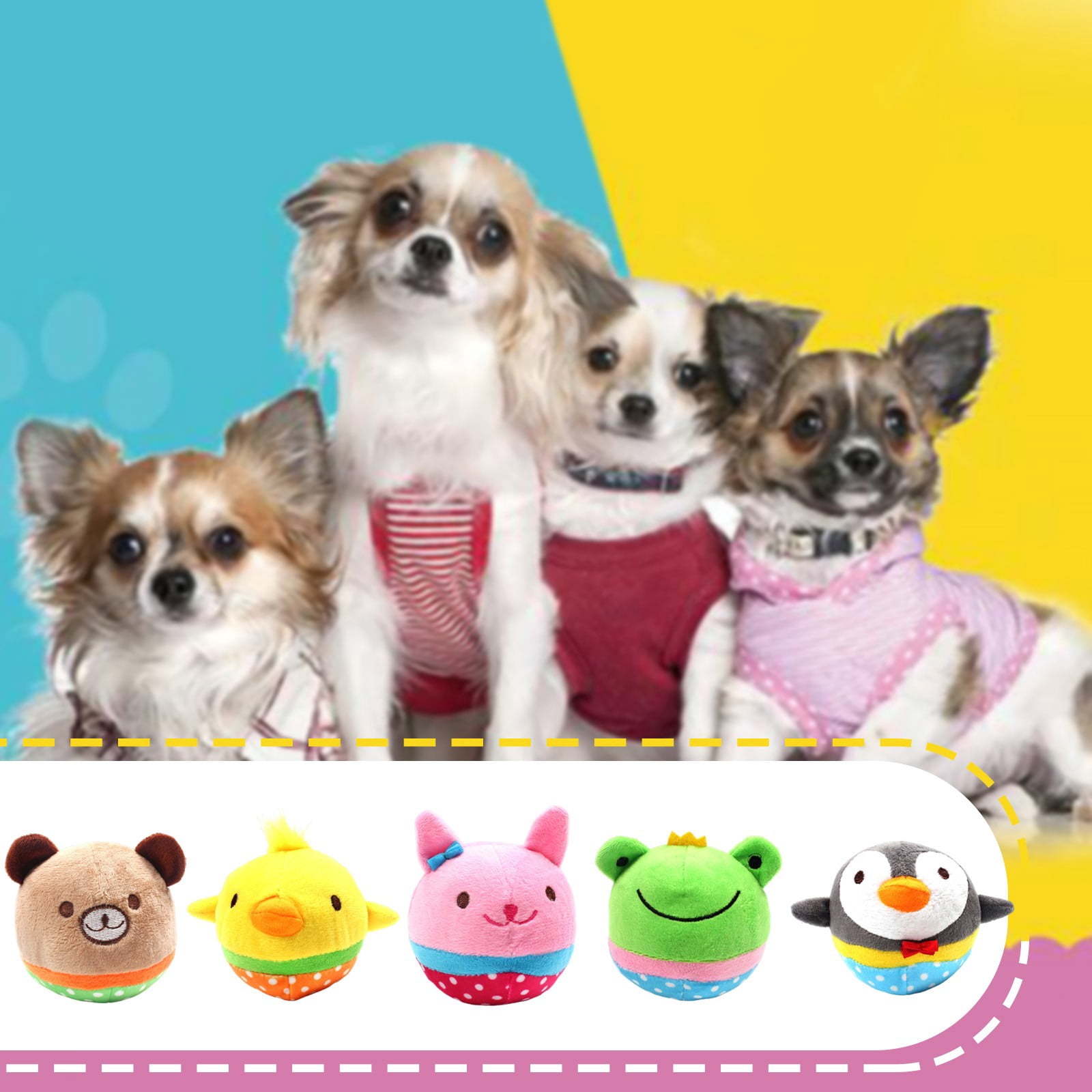 Spunky Pup Alien Flex Dog Plush Toy - Walmart.com