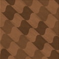 thumbnail image 1 of Ahgly Company Machine Washable Indoor Square Transitional Red Brown Area Rugs, 4' Square, 1 of 7
