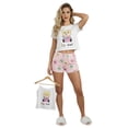thumbnail image 1 of Pijama 3 Piezas Mujer Short Blusa Playera Suave Cómoda Relax, 1 of 9