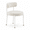 Lightgray/White Leg, variant on Teddy Fleece Round Dining Chair Set of 4, Upholstered Accent Seating with Metal Legs for Kitchen and Dining Room, Black