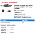 thumbnail image 2 of Upstream Left Air Fuel Ratio Sensor - Compatible with 2014 - 2017 IS350 RWD 2015 2016, 2 of 2