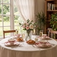 thumbnail image 3 of Onader 12 Piece Tableware Set, Rose Floral Dinnerware Set for 4, Ceramic Plates and Bowls Sets for Home Kitchen Restaurant, Scratch Resistant & Microwave Safe, Red, 3 of 9