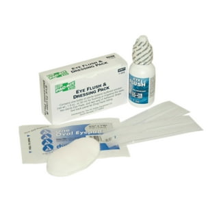 10 Piece Eye Wash Kit - 4 oz. Eyewash, Eye pads & Adhesive Strips, 1 set/box