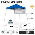 thumbnail image 6 of CROWN SHADES 5x5 Pop Up Canopy Tent Outdoor Canopy Tent Slanted Leg Instant Shelter with Carry Bag Blue, 6 of 7