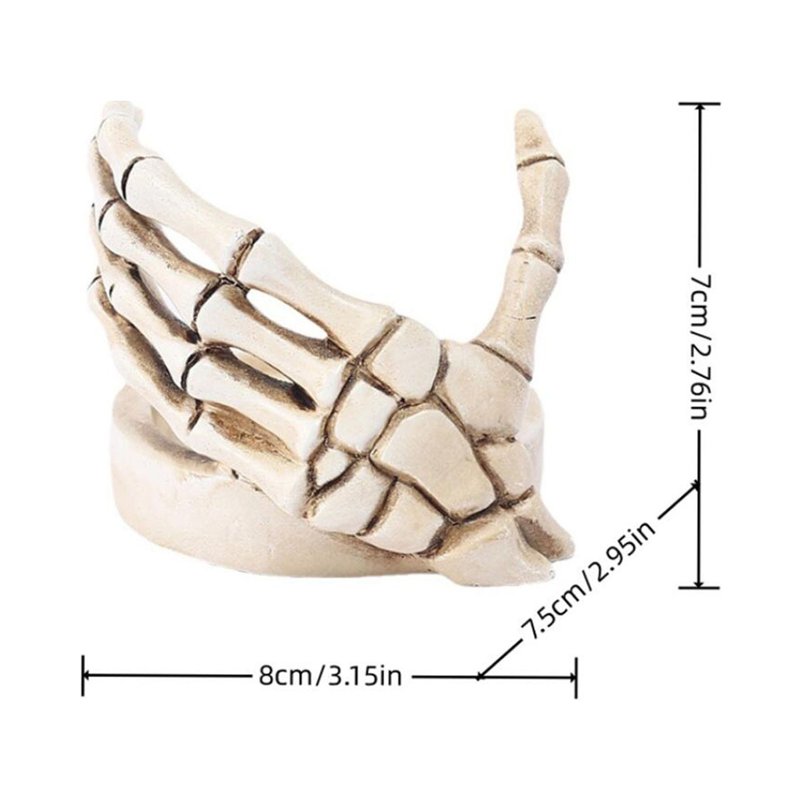 Resin skeleton hand deals