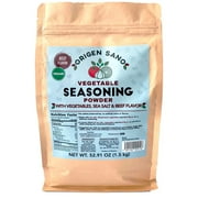 Origen Sano | Vegetable Seasoning Powder | Vegan Bouillon | With Vegetables, Sea Salt and Beef Flavored, Turmeric, 52.91oz (1.5kg) H1