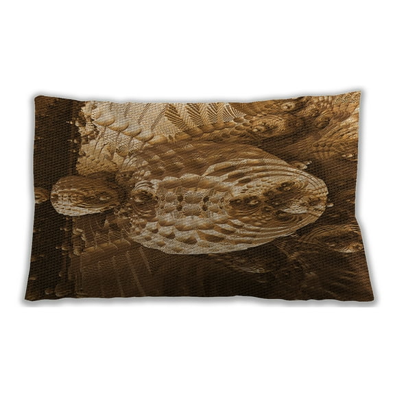 Ahgly Company Outdoor Rectangular Contemporary Lumbar Throw Pillow, 13 inch by 19 inch