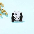 thumbnail image 3 of Pines esmaltados de la serie "Animal Insect" para mochilas, bolsos, sombreros, adorables broches de dibujos animados kawaii, insignias para amigos y familiares, blanco y negro, 25 x 25 mm, 3 of 5