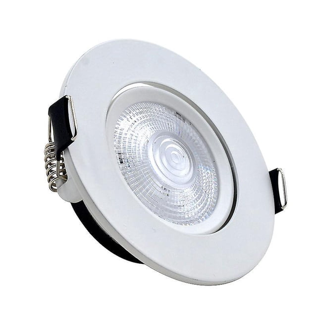 lote De 1 Spots Led Extra Plat Ronds 5 Watt (5w) / 450 Lúmenes, Blanc Exclusive Spot Led Encastrable - Lampe Plafond Orientable 50 Led Spot Blanc Ne