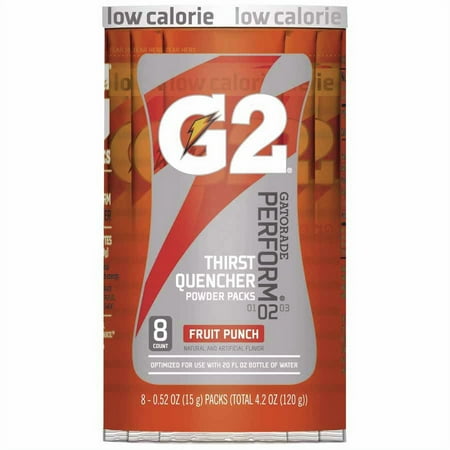 Gatorade, QKR13168, Quaker Foods G2 Single Serve Powder, 8 / Pack