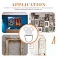 thumbnail image 5 of Butterfly Double Hole Hanging Ring 100 Pcs Holes Photo Frame Hanger Wall Picture Easel Metal Bracket Iron, 5 of 6