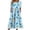 D Multicolor, variant on Women's Floral Midi Dress Short Sleeve Round Neck T Shirt Dress Tropical Vacation Beach Resort Wear Summer Casual Dresses D Multicolor L
