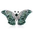 thumbnail image 1 of Empress Monarch Winged Butterfly Crystal Rhinestone Brooch Pin, 1 of 5
