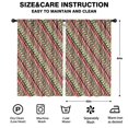 thumbnail image 2 of Blackout Kids Curtains,Red and Green Christmas Striped Pattern Childrens Insulated Curtains Set Of 2,Bedroom Essentials,Toddler Room Decor 52"x84", 2 of 5