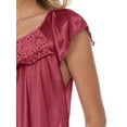 thumbnail image 3 of EZI Nightgowns for Women - Soft & Breathable Satin Night Gowns for Adult Women - Medium to Plus Size Womens Sleep Shirts - Long Mid-Length Nightgown, 3 of 9