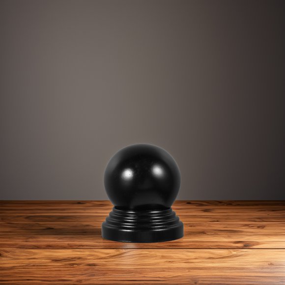 SKISUNO Capuchón De Bola Metálico Negro Para Postes De Y Portones Con Protección Y Estilo