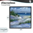 thumbnail image 4 of Stupell Industries Rustic Lodge Crooked Island Dunes & Sailboats Black Framed Giclee Art, 12 x 12, by Paul Brent, 4 of 8