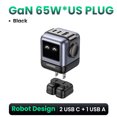 thumbnail image 3 of Cargador UGREEN 65W GaN con diseño de robot, carga rápida 4.0 3.0 PPS para MacBook, portátiles, tabletas, iPhone 16, 15, 14 Pro, cargador USB rápido PD, 3 of 5