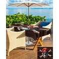 thumbnail image 5 of Hokiten Outdoor Tablecloths with Umbrella Hole & Zipper, Horror Skull 60 x102 Inch Rectangle Tablecloths, Abstract Skeleton Wooden Vintage Waterproof Table Cloth, Patio/Pool/Picnic Table Covers, 5 of 7