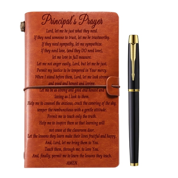 Cuaderno diario de piel Muzuis Principal Gifts, tamaño A6