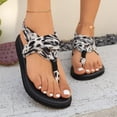 thumbnail image 6 of enyan Womens Flats Women's Comfortable Summer Beach Thong Sandals for Women with Cushion Walking Arch Support Yoga Mat Indoor Outdoor Soles,Black,Size 8, 6 of 7