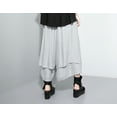 thumbnail image 3 of Women's Loose Fit Wide Leg Pants with Side Pockets for Casual Lounge Wear Culottes Style GY2416 Grey, 3 of 5